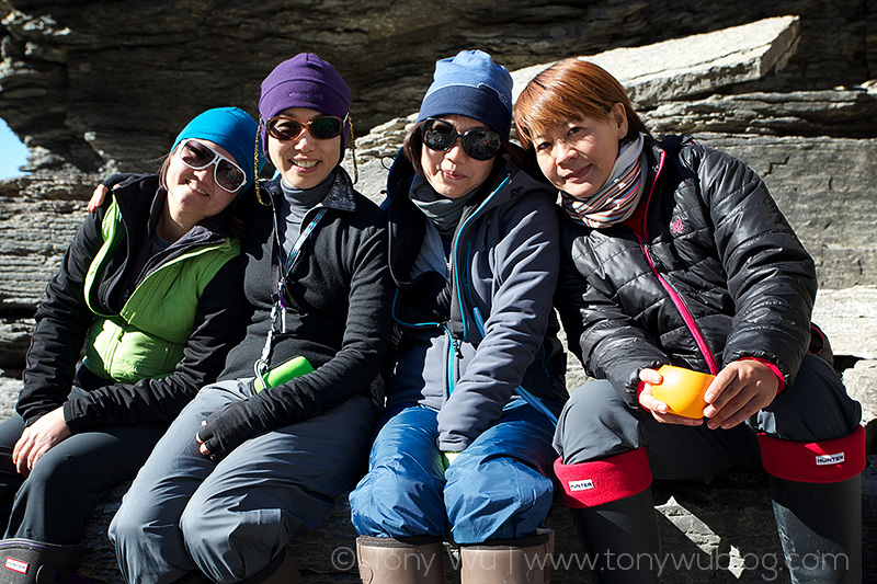 May, Yuko, Tomoko, Jenny at Flatrock Canyon, Arctic Watch
