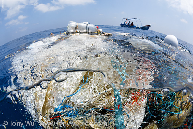 ghost fishing net, Indian Ocean