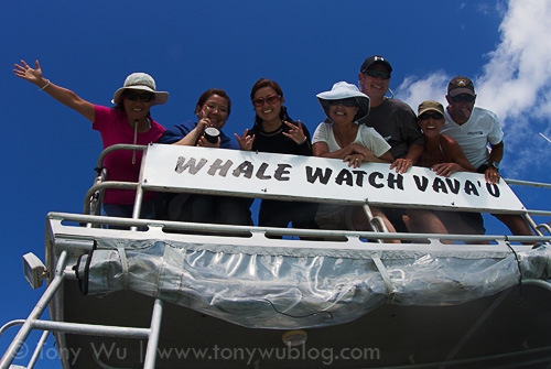 Group photo with Whale Watch Vavau