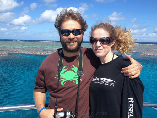 minke whale researchers Matt Curnock and Susie Sobtzick