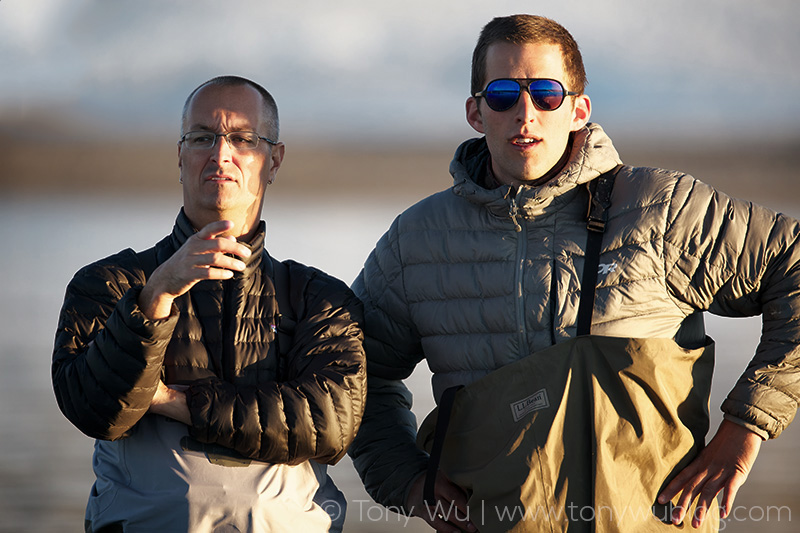 Jon and Tessum looking for beluga whales