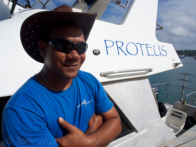 Captain Meki, Proteus, Vava’u, Tonga