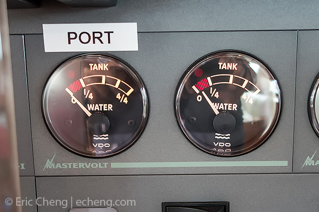 Empty water tanks, S/Y Bella Principessa