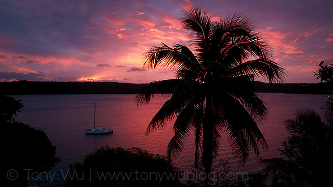 beautiful sunset tonga