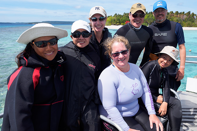 friends at mounu island resort, tonga