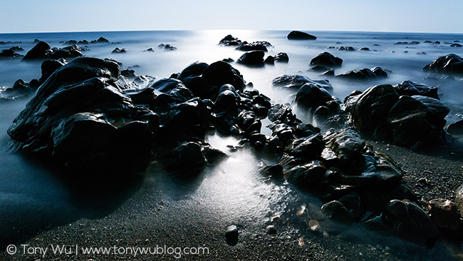 fushigoe no hana beach by moonlight