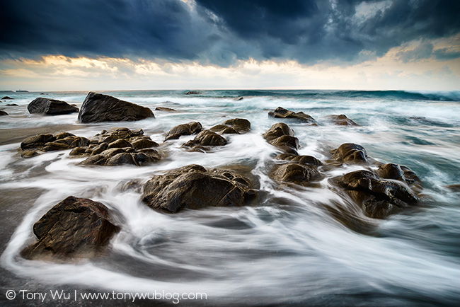 stormy coastline, kochi prefecture, japan