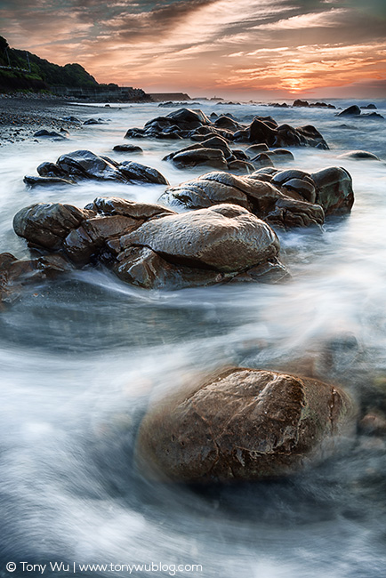 beach sunrise, kochi prefecture, japan