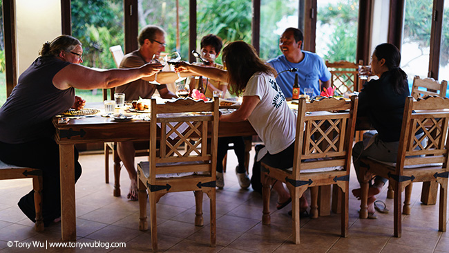 dinner at reef resort vava'u