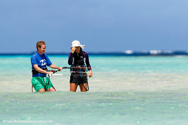 kite boarding, mounu island