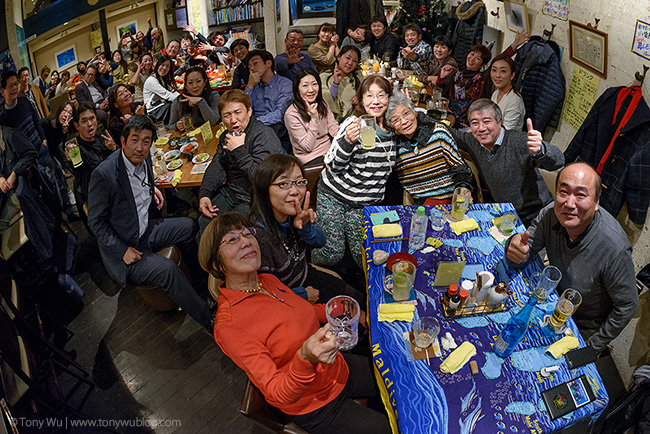 party in shimbashi, tokyo, december 2016