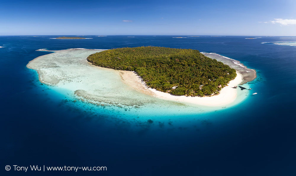 tropical South Pacific island