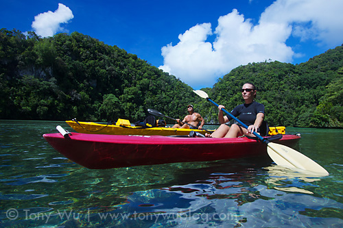 Exploring Palau by kayak